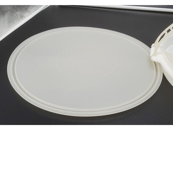 Tupperware #405-9 Sheer Divided Party Tray w/ Clear Seal Lid & Handle ~ 12 Inch - Picture 3 of 6